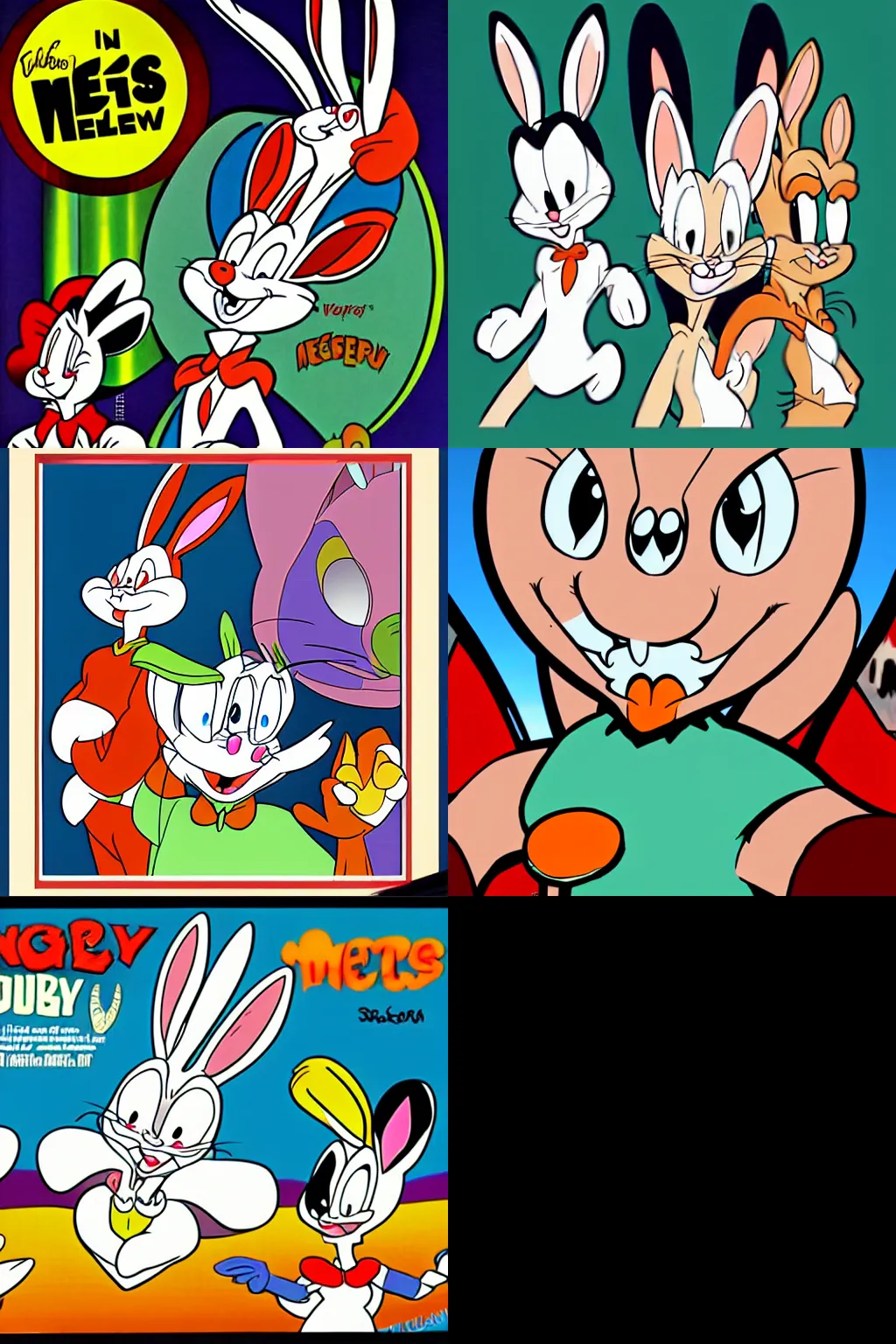 Prompt: bugs bunny in old merrie melodies style