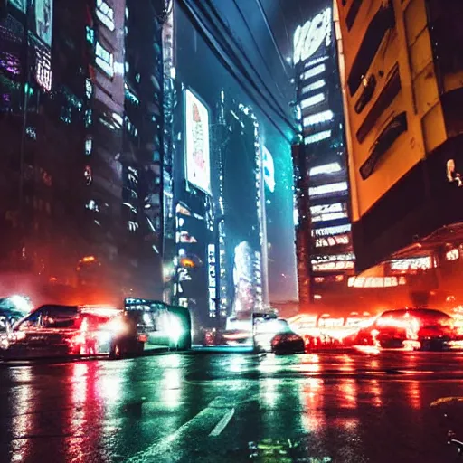 Image similar to sao paulo, cyberpunk, blade runner, cinematic