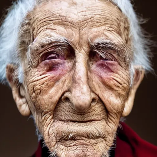 Prompt: photograph of an oldest person in 2 5 3 2
