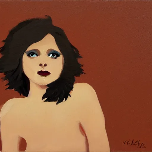 Prompt: hedgehog lady in the style of michael carson