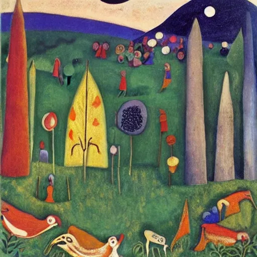 Image similar to woodstock by dora carrington