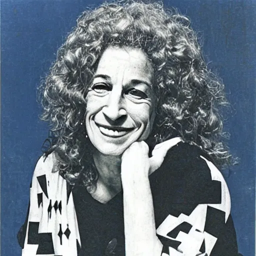 Prompt: carole king as a cubist picasso