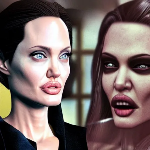 Prompt: angelina jolie, as a character in tekken