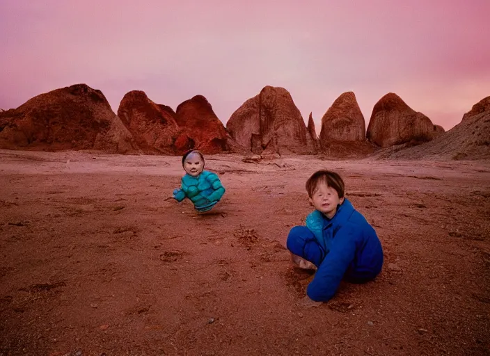 Image similar to photo of a family vacation to most liminal space in the world, fujifilm velvia 5 0, color photography, sigma 2 8 mm