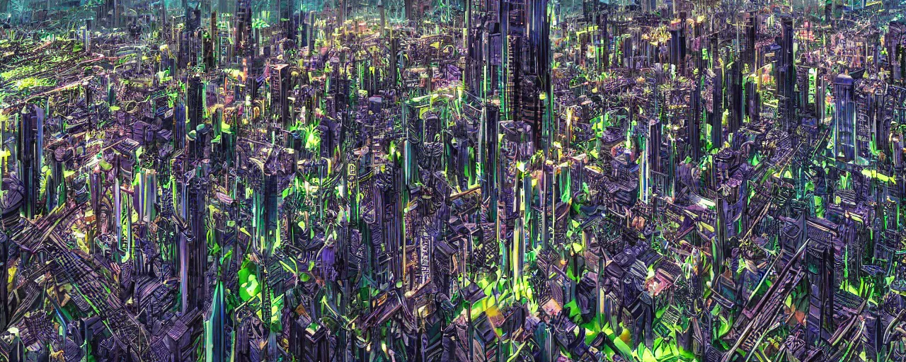 Image similar to close up skyline a futuristic yet traditional metropolis city in a utopia, matte painting, digital painting, intricate, small details, national geographic cover, award winning, 4 k, botanical garden, lush, bright, clear, smooth,