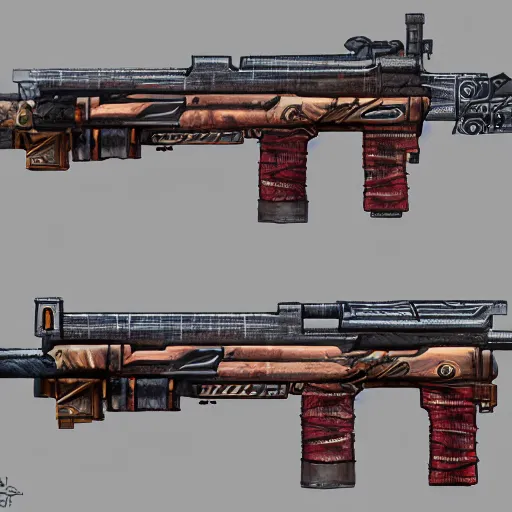 Image similar to an arcane rifle, artstation, intricate