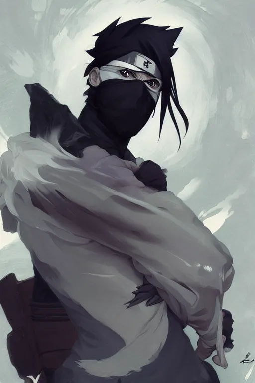 Prompt: kakashi, anime, fantasy, intricate, elegant, highly detailed, digital painting, artstation, concept art, matte, sharp focus, illustration, art by Artgerm and Greg Rutkowski and Alphonse Mucha