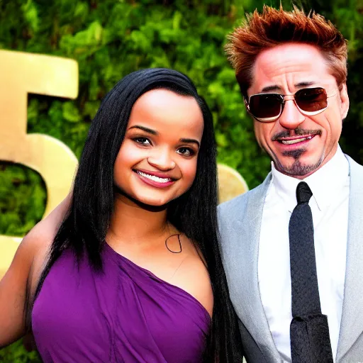 Image similar to kyla pratt and robert downey jr.