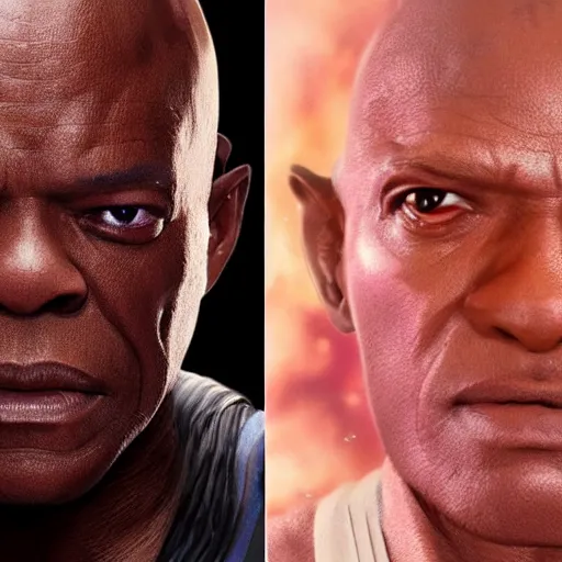 Prompt: rey and mace windu combined into a single person, detailed, 4 k, realistic, accurate