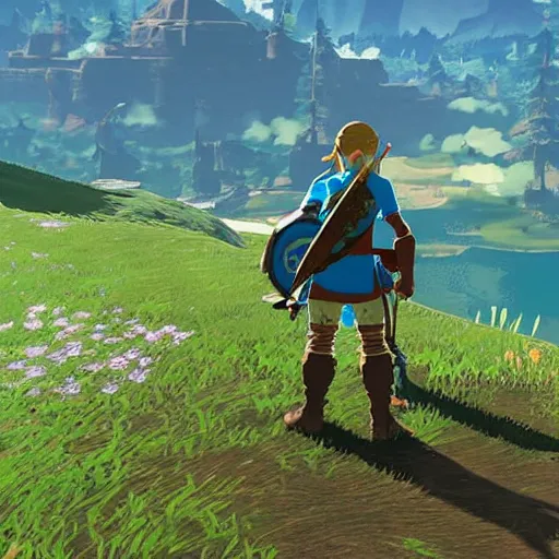 Image similar to real leaked breath of the wild 2 gameplay no fake