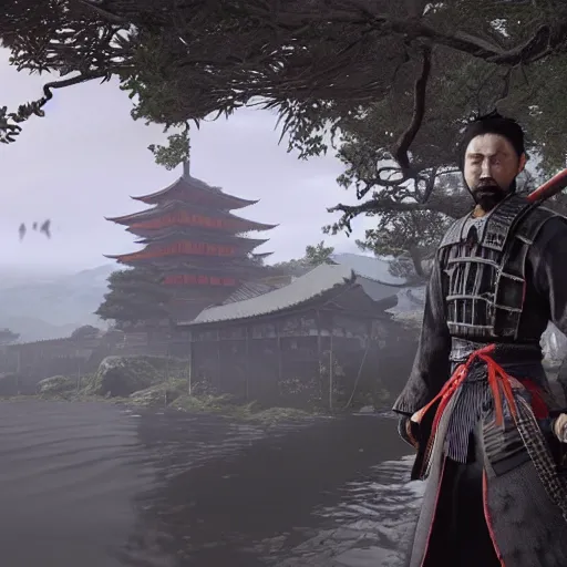 Prompt: the ghost of tsushima
