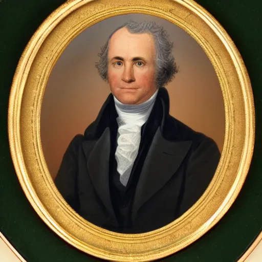 Prompt: Official Portrait of the United States President, 1838, he is a white male from Vermont