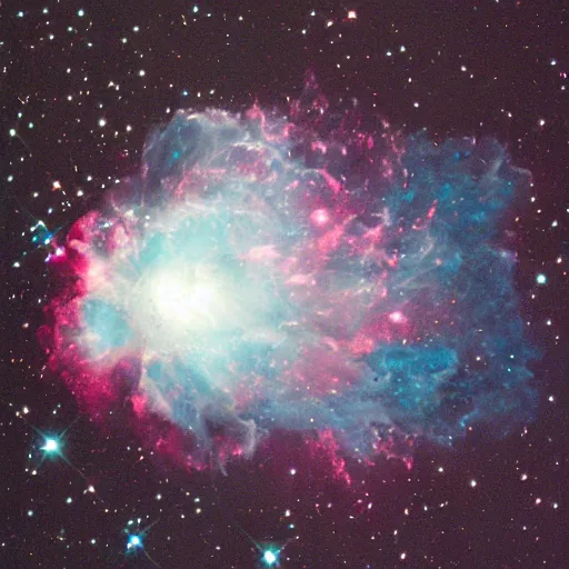 Prompt: telescope image of exploding nebula