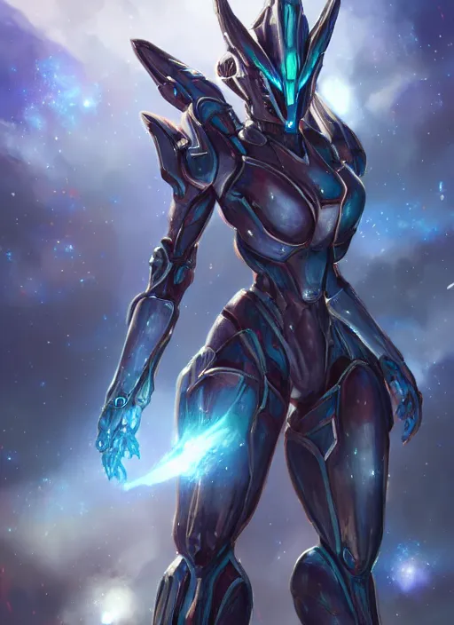 Image similar to cinematic shot, cosmic sized perfectly proportioned stunning beautiful hot anthropomorphic robot mecha female dragon, female dragon head, floating in empty space, nebula sized, larger than galaxies, holding a tiny galaxy, silver armor, epic proportions, epic size, epic scale, furry art, macro art, dragon art, giantess art, warframe fanart, furaffinity, deviantart