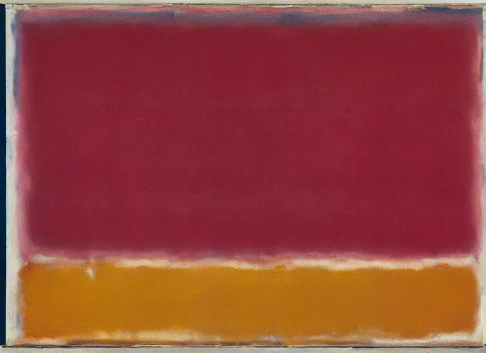 Prompt: newly discovered trove of works by rothko in a surprisingly bright style as yet unknown to critics and the public, evidence photography