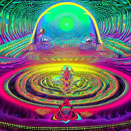 Psychedelic DMT experience with inter-dimensional | Stable Diffusion ...