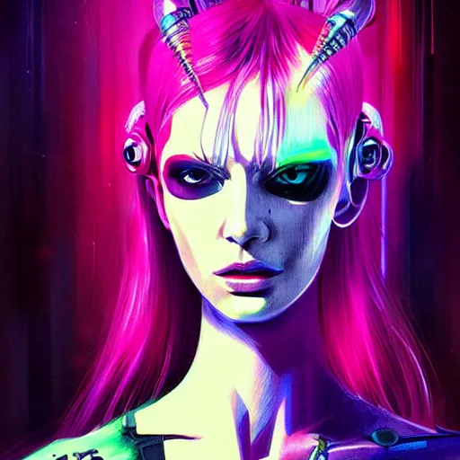 Prompt: cyberpunk fashion illustration, alien, beautiful, vivid colours, artistic sketch, hd, detailed, digital painting