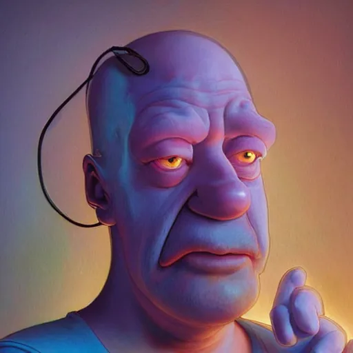 Image similar to ultra realistic illustration of magical real life cartoon character homer simpson, forest, fantasy, colorful lights, intricate, elegant, highly detailed, digital painting, artstation, concept art, smooth, sharp focus, illustration, art by artgerm and greg rutkowski and alphonse mucha homer!!! simpson!!!