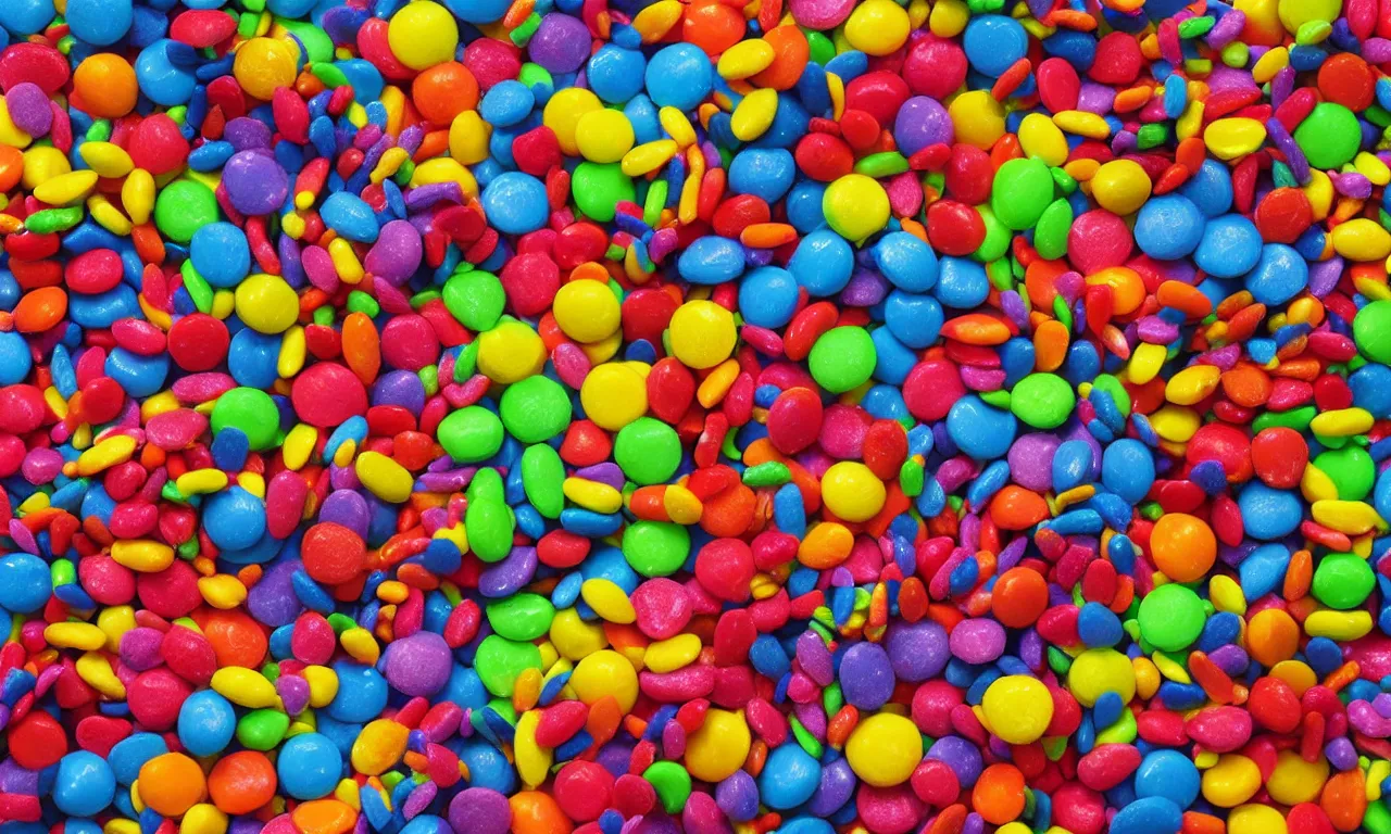 Image similar to extreme candy maximalism