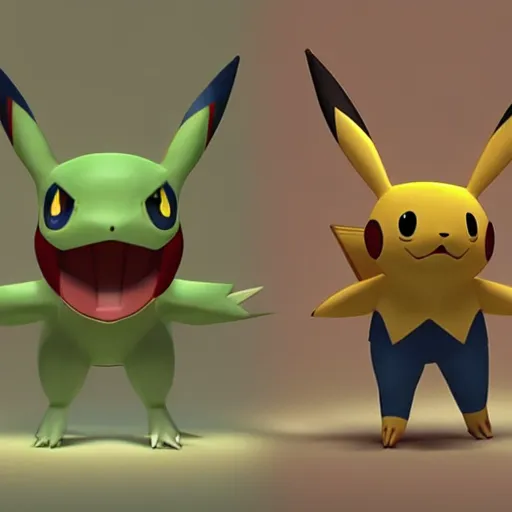 Image similar to new! pokemon! that doesn't exist, 3 d rendered