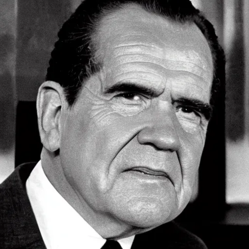 Image similar to A still of Richard Nixon in Back to the Future