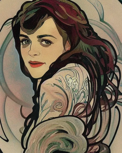 Image similar to a portrait painting of ( ( ( jack nicholson ) ) ) in the style of alphonse mucha!!!