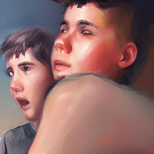 Image similar to boys are just placeholders, they come and they go, oil painting, ultradetailed, artstation, ultradetailed, digital painting, ultradetailed