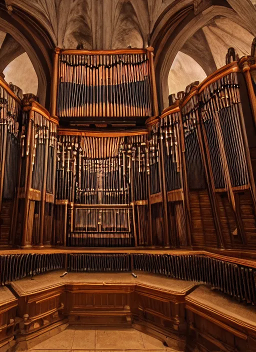 Image similar to old pipe organ in ireland, cinematic, ultra detailed, 8 k, concept art, lisa yuskavage