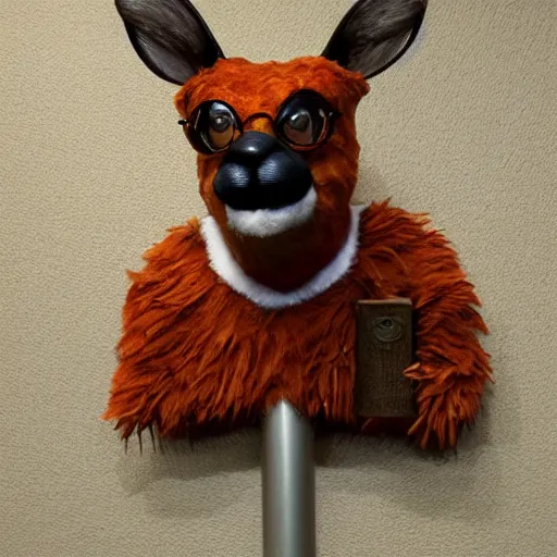 Prompt: velma taxidermy failure