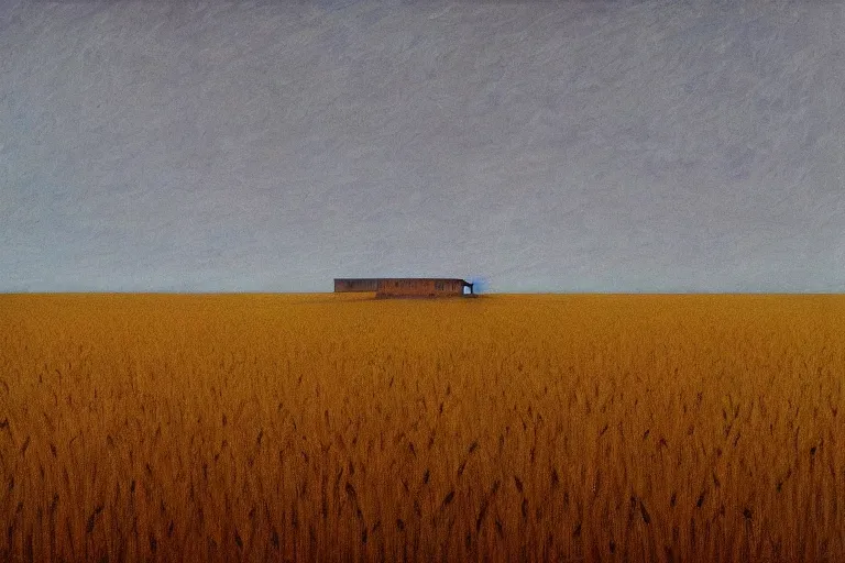 Image similar to a wheat field with barn artwork by tim eitel