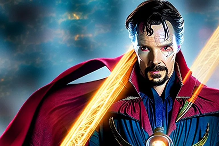 Prompt: film still of zombie Doctor Strange in new avengers movie, 4k