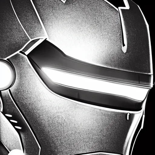 Image similar to Iron man, close up shot, neon, futuristic, photorealistic, 8K, reflection on helmet,