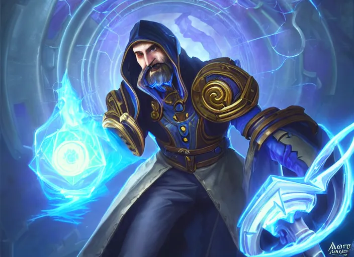 Prompt: nikola tesla electrical wizard, fantasy, whimsical, dungeons and dragons, league of legends splash art, heroes of the storm splash art, hearthstone splash art, world of warcraft splash art, overwatch splash art, art by artgerm, art by alphonse mucha, intricately detailed, highly detailed, trending on artstation, 4 k