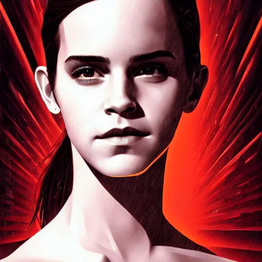 Prompt: emma watson as a cyborg in the matrix, digital art, detailed, painting, fantasy, sci fi, by ilya kuvshinov