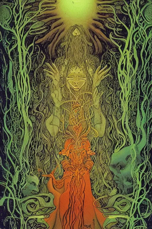 Prompt: The Ayahuasca Spirit, by Charles Vess