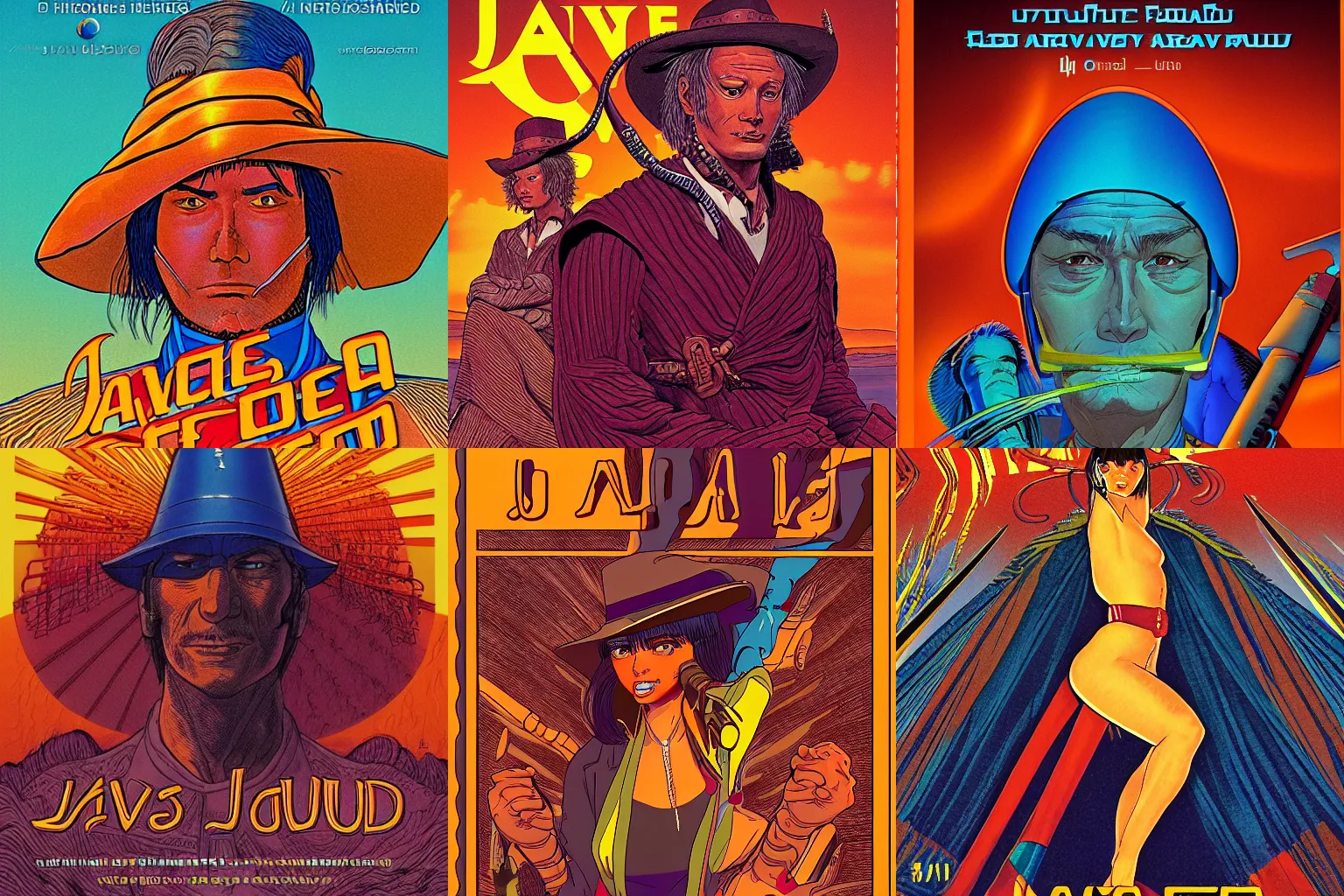 Prompt: JAV DVD cover in the style of Jean Giraud, highly detailed, art station, 8k cinematic