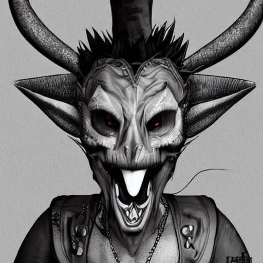 Prompt: a anthropomorphic dragon dressed like a punk drinking in a bar Trending on artstation DeviantArt Pinterest furaffinty Photorealistic HD 8k highlights and shadow detailed High Resolution