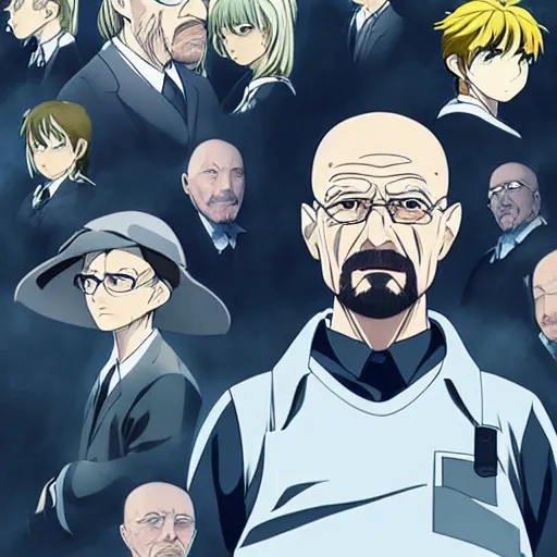 Image similar to Walter White, anime key visual