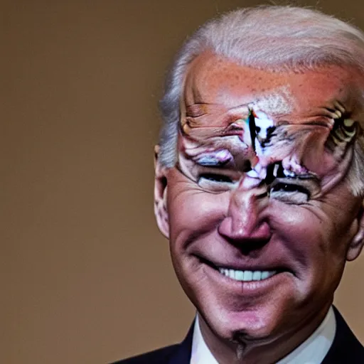 Image similar to joe biden, cave painting