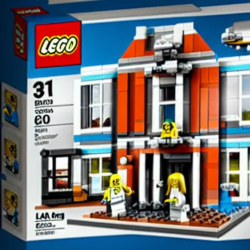 Prompt: lar - a - mago fbi raid lego set