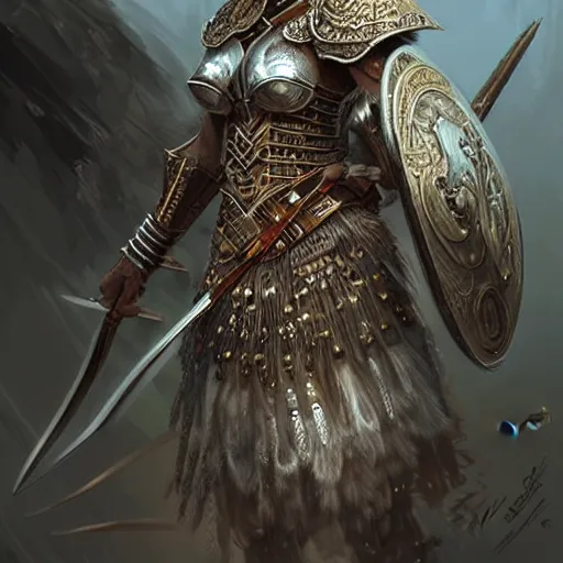 Image similar to beautiful extremely detailed intricate concept art depicting a warrior by wlop. shining jewelry. bcy. net