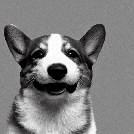 Prompt: corgi under electron microscope