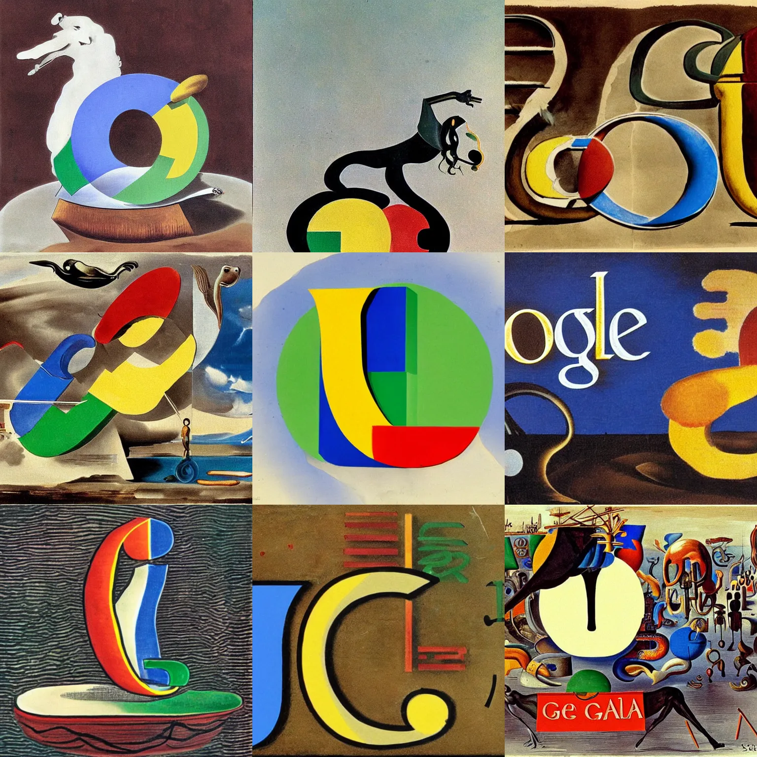 Prompt: google logo by salvador dali