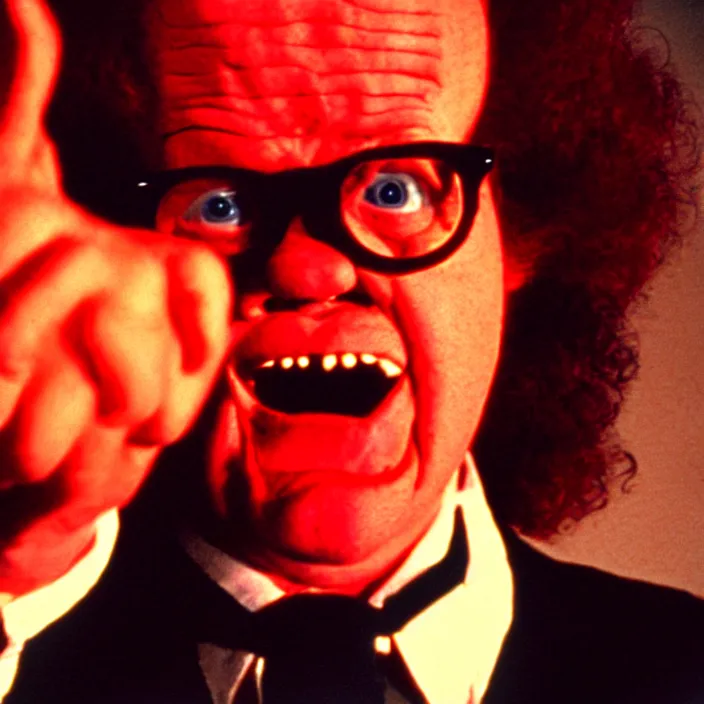 Prompt: steve brule in a hellish nightmare, 3 5 mm, film shot, horror, surreal