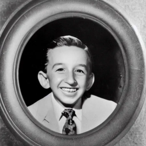 Image similar to a portrait of walt disney at 1 2 years old