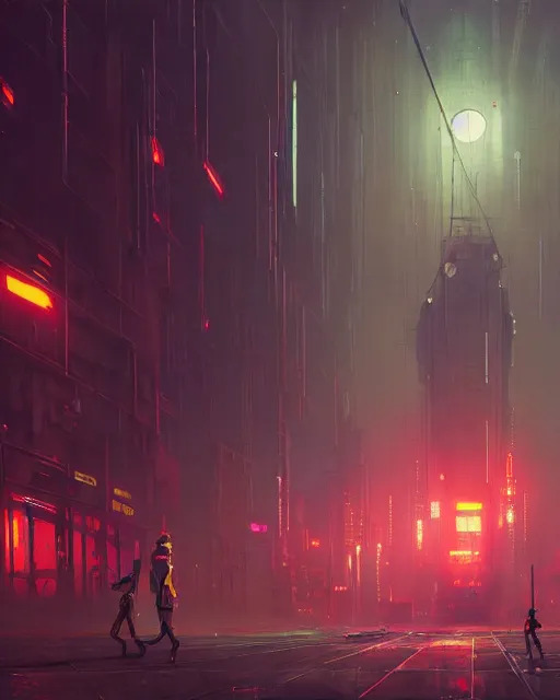 Image similar to painting of dystopian cyberpunk london, by simon stalenhag, cory loftis, james gilleard, atey ghailan, makoto shinkai, goro fujita, studio ghibli, rim light, exquisite lighting, clear focus, very coherent, plain background, soft painting