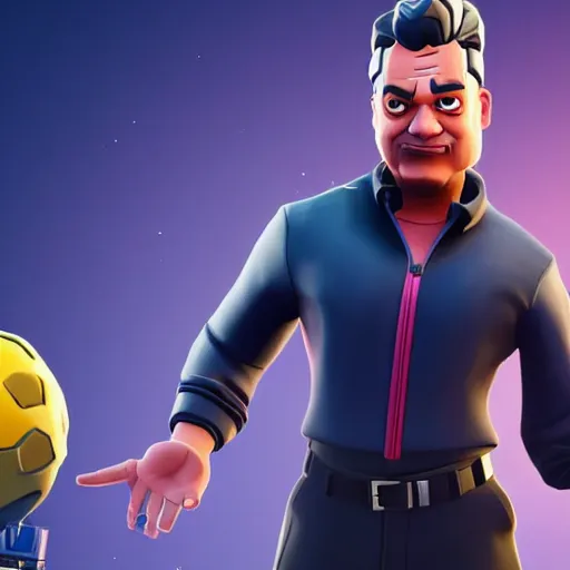 Image similar to Viktor Orban in Fortnite doing the Floss