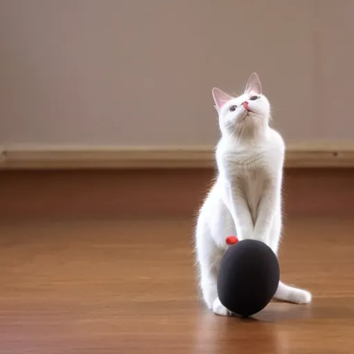 Image similar to a juggling cat