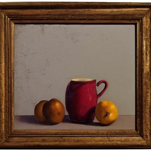 Image similar to still life painting by David Brown, matte,