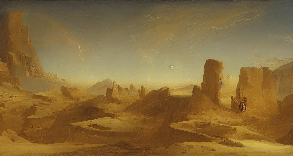 Image similar to the two complementary forces that make up all aspects and phenomena of life, by John Martin